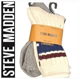 Steve Madden 2-PK Super Soft Boot Socks